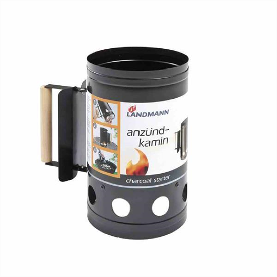 Landmann Anzündkamin 17 cm x 27,5 cm Schwarz
