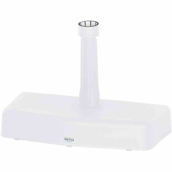 Siena Garden Schirmständer 20 kg 50x25x9 cm weiß Kunststoff
