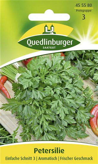 Glattblättrige Petersilie-Samen 'Einfache Schnitt 3'