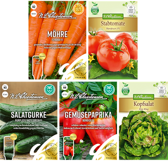 Saatgut Set 'Klassisches Gemüse'