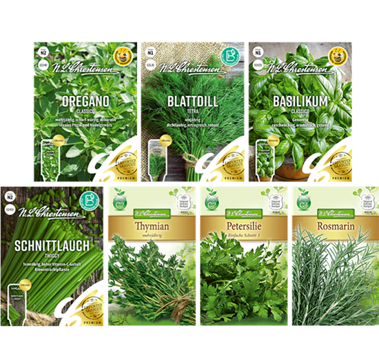 Saatgut Set 'Klassische Kräuter'