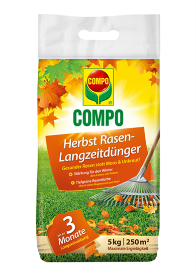 Compo Herbst Rasendünger mit Langzeitwirkung 