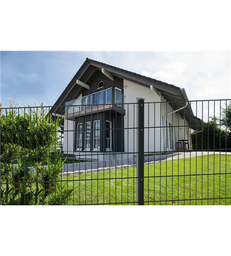 Doppelstabmattenzaun 163 x 251 cm, anthrazit, 6/5/6, Premium Doppelstabmattenzaun 163 x 251 cm, anthrazit, 6/5/6, Premium