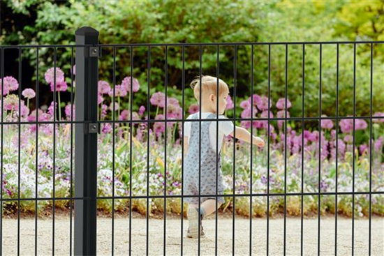 Doppelstabmattenzaun 163 x 251 cm, anthrazit, 6/5/6, Premium Doppelstabmattenzaun 163 x 251 cm, anthrazit, 6/5/6, Premium