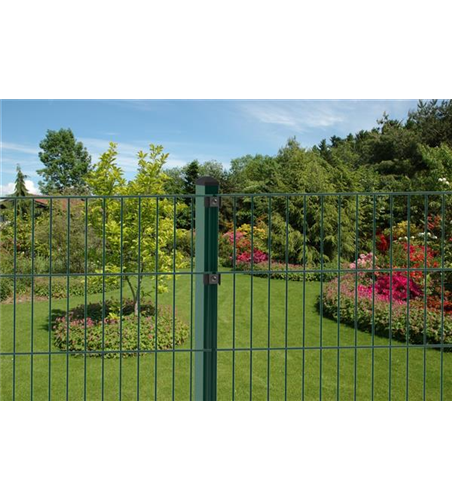 Doppelstabmattenzaun 143 x 251 cm, moosgrün, 6/5/6, Standard Doppelstabmattenzaun 143 x 251 cm, moosgrün, 6/5/6, Standard