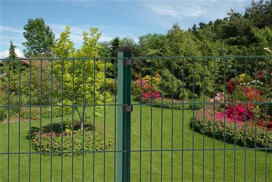 Doppelstabmattenzaun 183 x 251 cm, moosgrün, 6/5/6, Premium Doppelstabmattenzaun 183 x 251 cm, moosgrün, 6/5/6, Premium