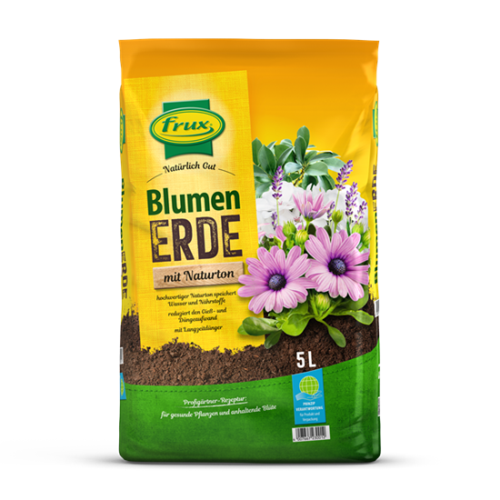 frux Blumenerde mit Naturton