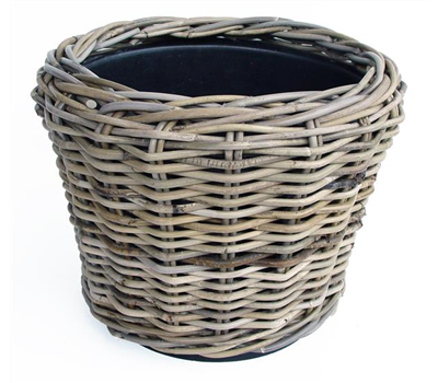 Drypot Rattan Grau D43H33