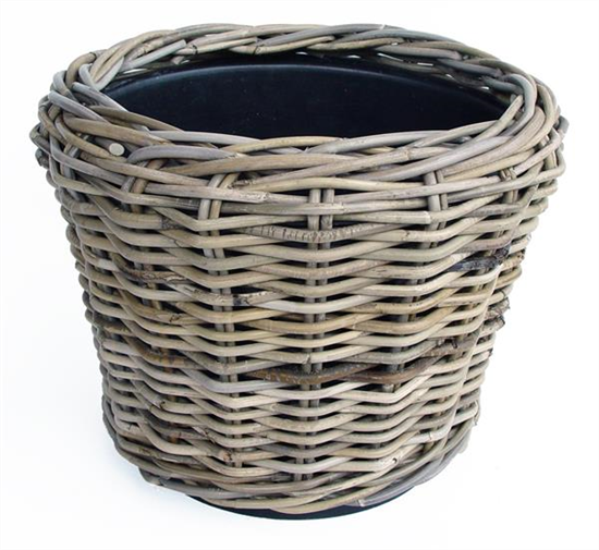 Drypot Rattan Grau D43H33 Drypot Rattan Grau D43H33