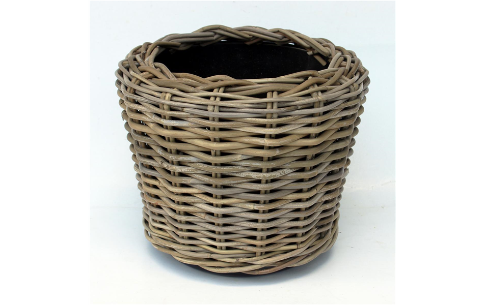 Drypot Rattan Grau D34H30cm