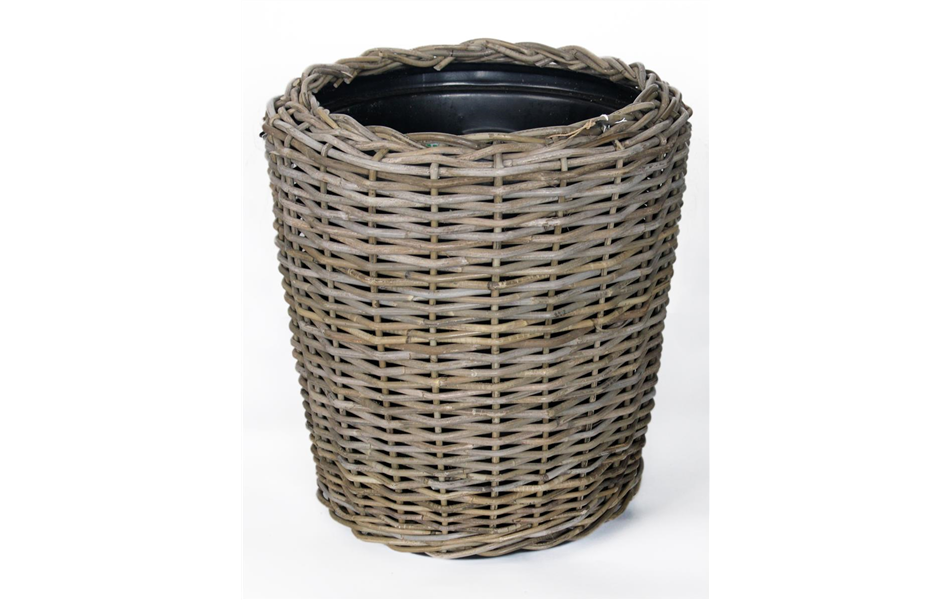 Drypot Rattan Grau D50H52cm