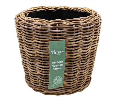 Drypot Rattan Grau D39H36cm