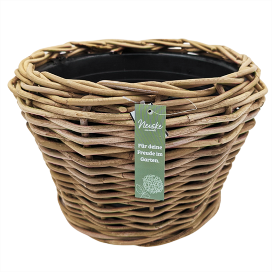Drypot Rattan Grau D32H23cm Drypot Rattan Grau D32H23cm