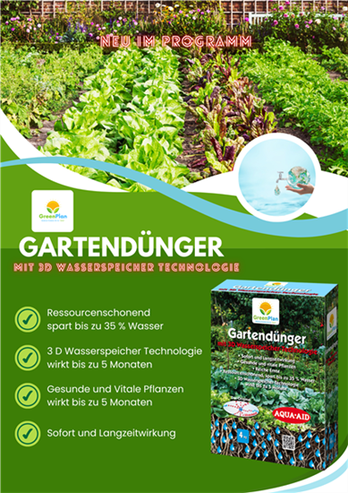 Gartendünger mit 3 D Wasserspeicher 4 kg