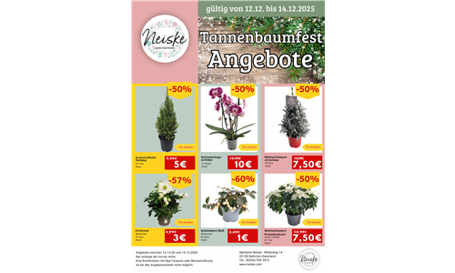 Tannenbaumfest Angebote 12-14.12
