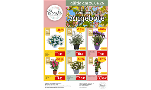 Angebote Blütenfest 26.04.26